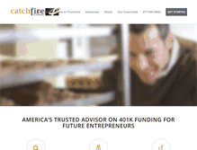 Tablet Screenshot of catchfirefunding.com